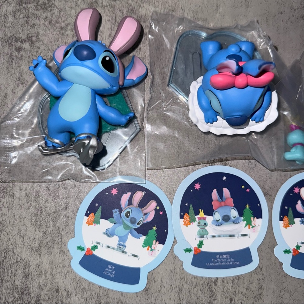 Set of 3 Stitch Figures - Picture 2 of 3